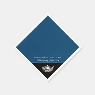 Serviette En Papier Napkins en papier peint en argent Miss America