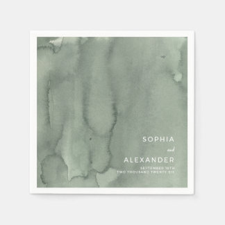 Serviette En Papier Napkins for a Modern Wedding. 