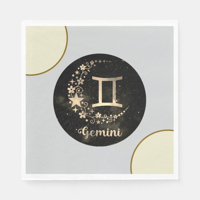 Serviette En Papier Napkins Gemini Party (Devant)