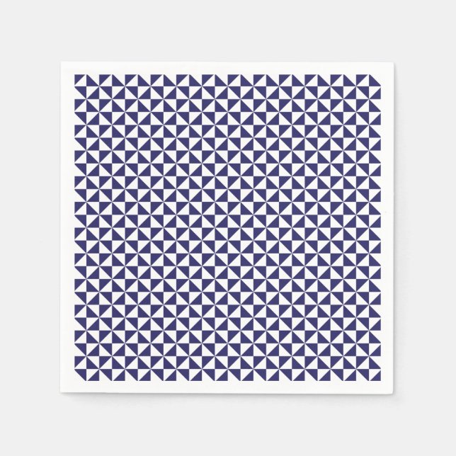 Serviette En Papier Napkins japonais bleu (Devant)