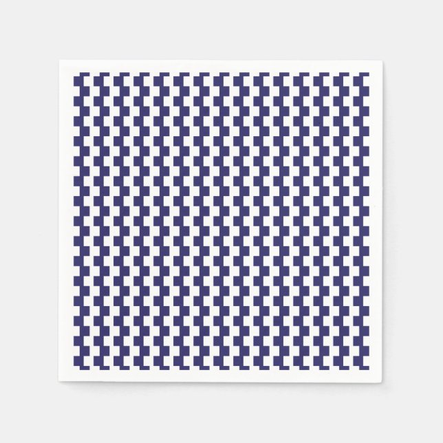 Serviette En Papier Napkins japonais bleu (Devant)