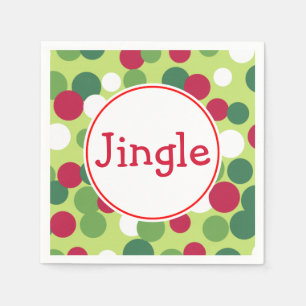 Serviette En Papier Napkins Jingle Christmas