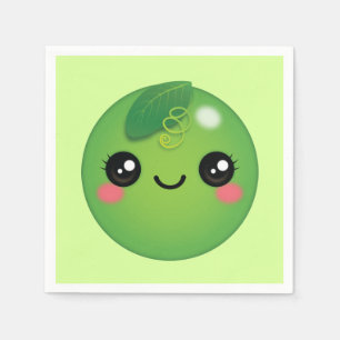 Serviette En Papier Napkins Kawaii Pea