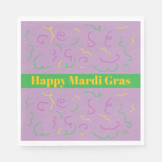 Serviette En Papier Napkins Mardi Gras