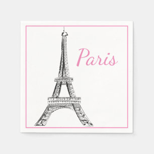 Serviette En Papier Napkins Papier Paris