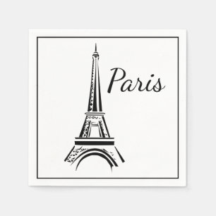 Serviette En Papier Napkins Papier Paris