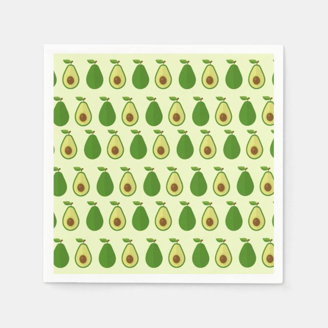 Serviette En Papier Napkins Party Avocado (Devant)