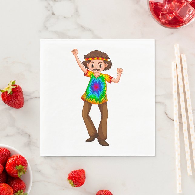 Serviette En Papier Napkins pour homme hippie (Créateur téléchargé)