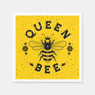 Serviette En Papier Napkins Queen Bee Party