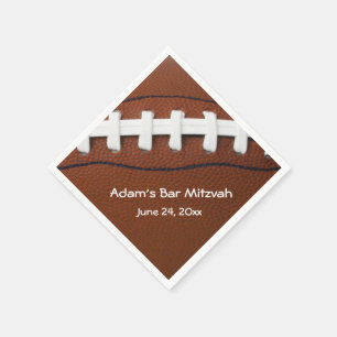 Serviette En Papier Naples American Football Design Paper