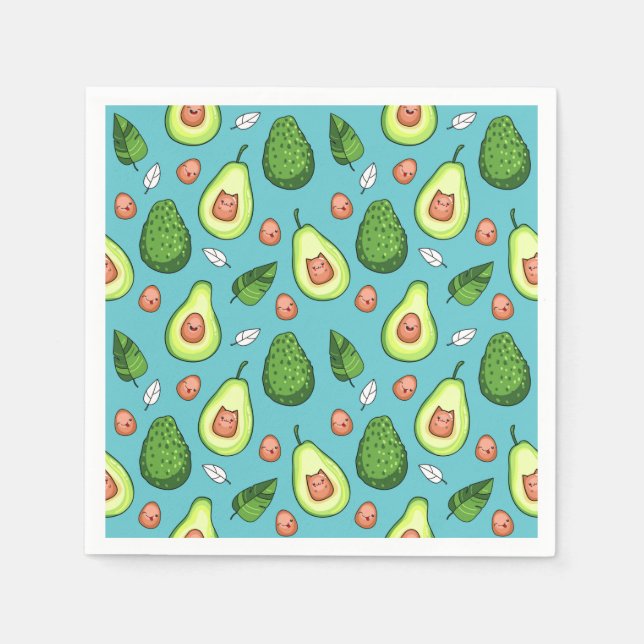 Serviette En Papier Naples Avocado (Devant)