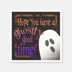 Serviette En Papier Naples de fête d'Halloween éffrayante