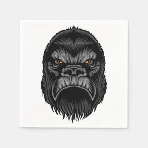 Serviette En Papier Naples de Gorilla - Fournitures de parties illustr