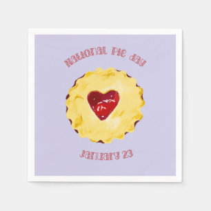 Serviette En Papier Naples de la journée nationale des tartes