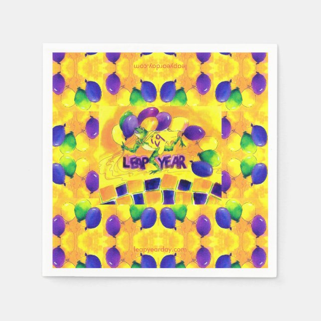 Serviette En Papier Naples de l'année bissonnière pour une fête ou un  (Devant)