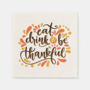 Serviette En Papier Naples en papier de Noël de Thanksgiving