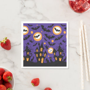 Serviette En Papier Naples en papier d'Halloween