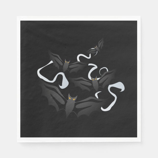 Serviette En Papier Naples en papier d'Halloween (Devant)