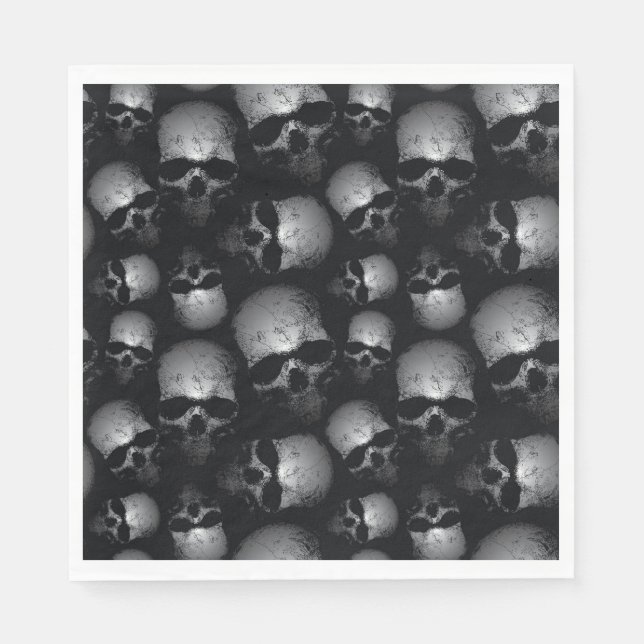 Serviette En Papier Naples en papier d'Halloween (Devant)