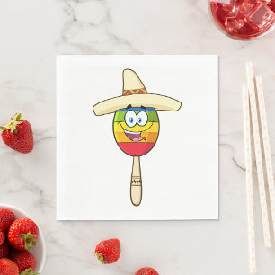Serviette En Papier Naples en papier maraca mexicain