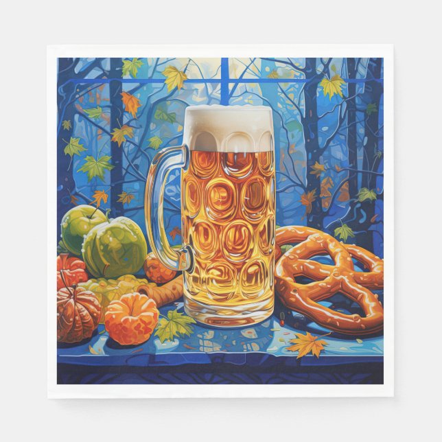 Serviette En Papier Naples en papier Oktoberfest (Devant)