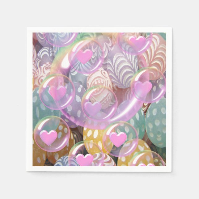 Serviette En Papier Naples en papier pastel (Devant)