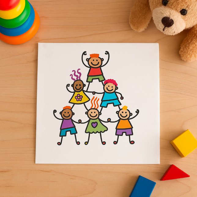 Serviette En Papier Naples en papier pyramide pour enfants (Créateur téléchargé)