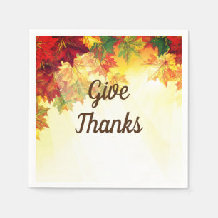 Serviette En Papier Naples Feuilles d'automne