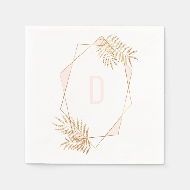 Serviette En Papier Naples géométriques personnalisées (Devant)