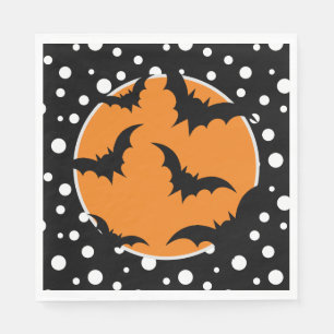 Serviette En Papier Naples Halloween Bats Papier