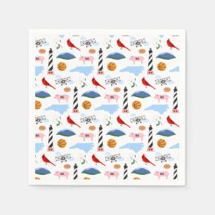 Serviette En Papier Naples Icons de Caroline du Nord