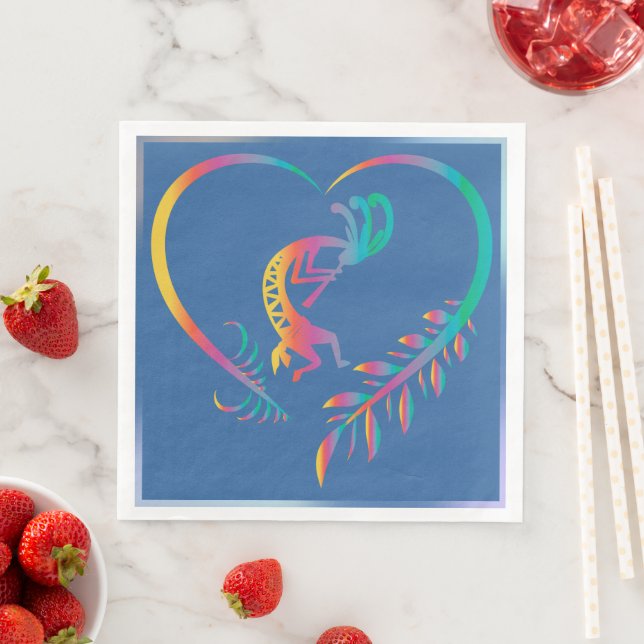 Serviette En Papier Naples Kokopelli de la partie sud-ouest (En situation)