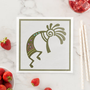 Serviette En Papier Naples Kokopelli du sud-ouest du désert