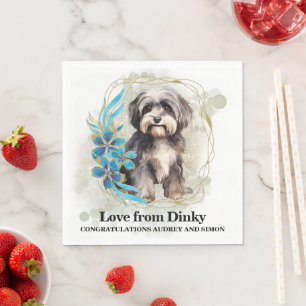 Serviette En Papier Naples Mariages Chien Havanais Avec Chiens Photo