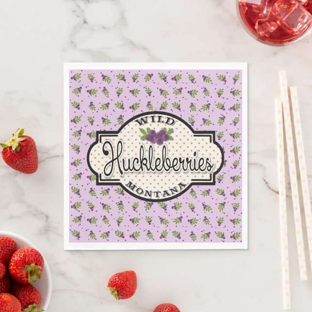 Serviette En Papier Naples Montana Huckleberry (En situation)