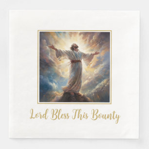 Serviette En Papier Naples Papier Bénie Jesus Lord