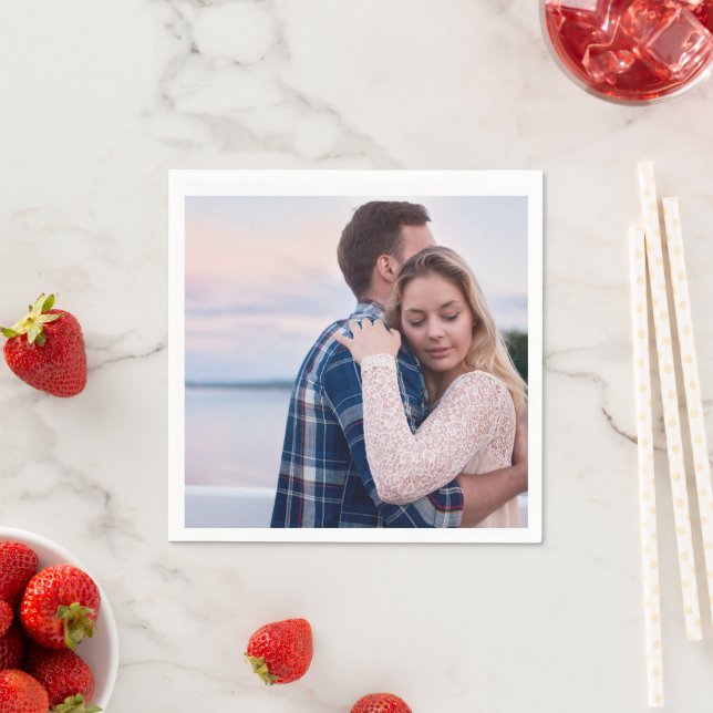 Serviette En Papier Naples photo personnalisées (En situation)