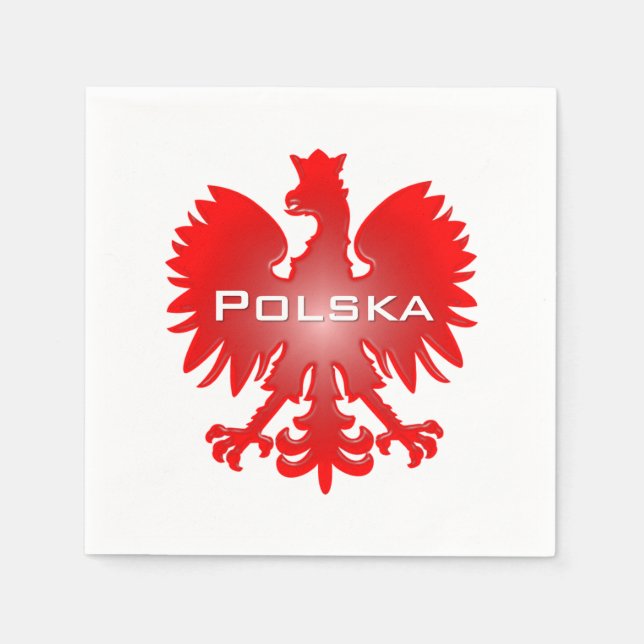 Serviette En Papier Naples Polska Eagle Bar (Devant)