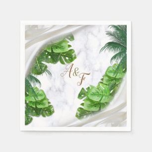 Serviette En Papier Naples tropicales romantiques