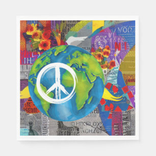 Serviette En Papier Naples World Peace Paper