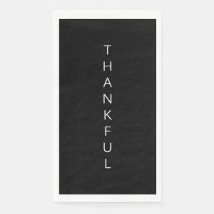 Serviette En Papier Napoléon Black Thankful