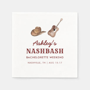 Serviette En Papier Nash Bash Nashville Bachelorette Party Week-end