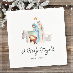 Serviette En Papier Nativité Noël religieux