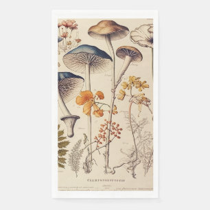 Serviette En Papier Naturaliste de champignons vintages
