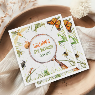 Serviette En Papier Nature Insect Bugs Anniversaire
