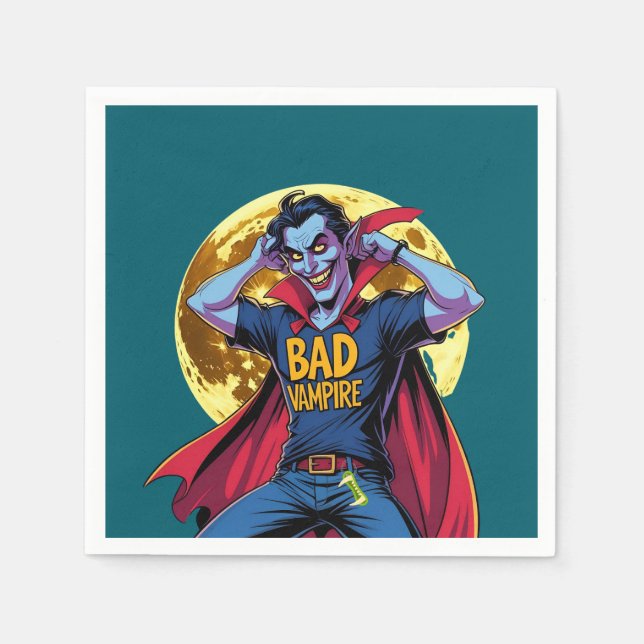 Serviette En Papier Naughty vampire (Devant)