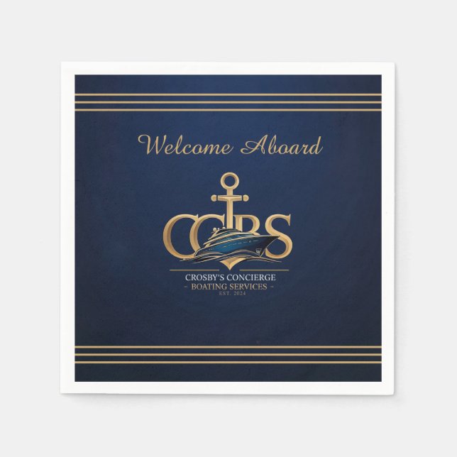 Serviette En Papier Nautica CCBS Merch.l Napkin (Devant)