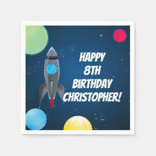 Serviette En Papier Navire à fusée spatiale