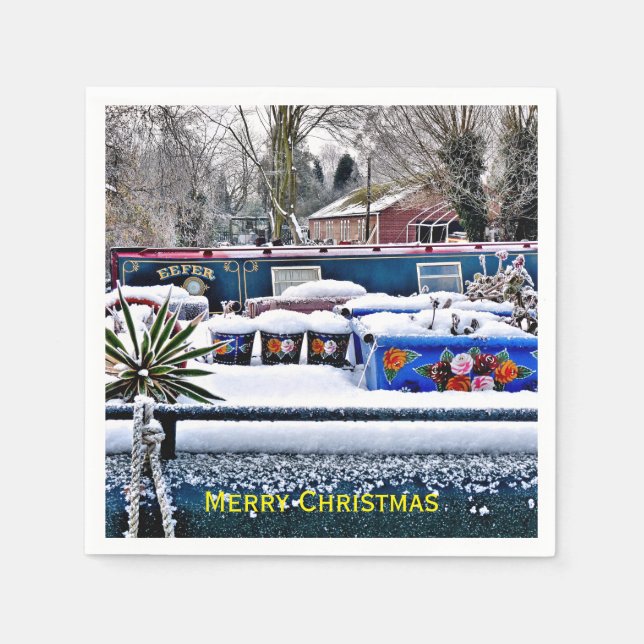 SERVIETTE EN PAPIER NAVIRES (Devant)