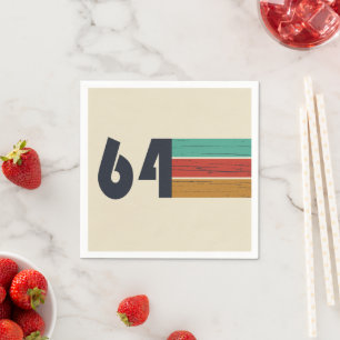 Serviette En Papier né en 1964 vintage 60e anniversaire